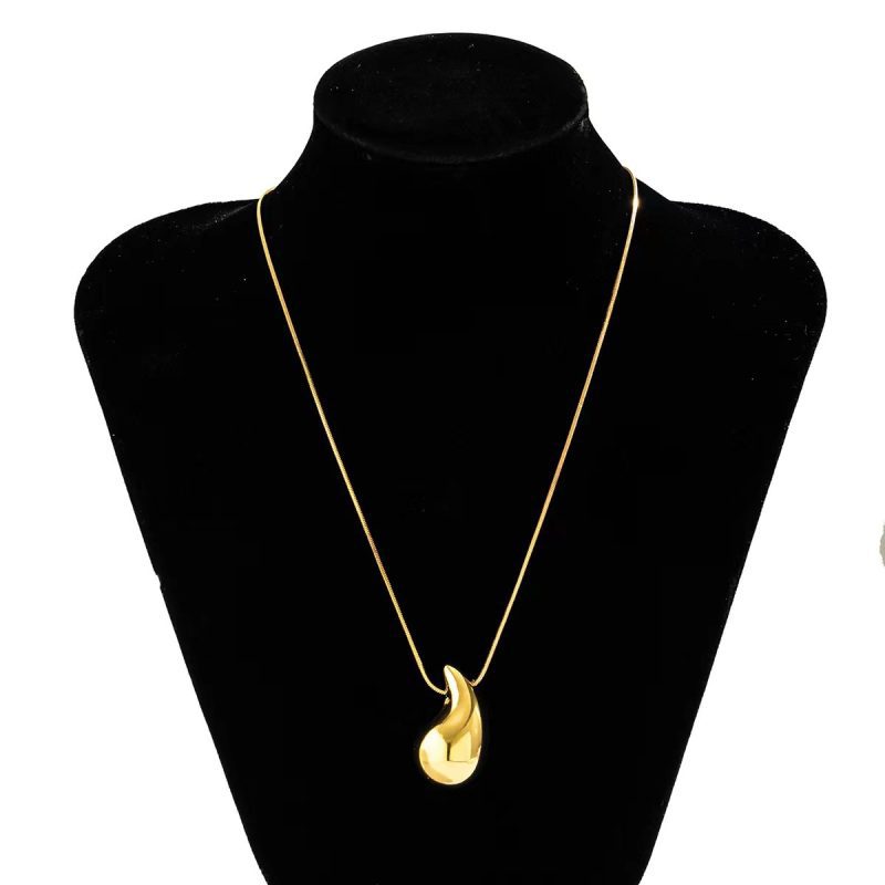 Modern Korean Style Geometric Alloy Pendant Necklace - Image 3