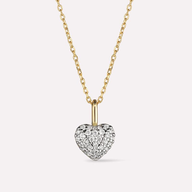 Stainless Steel Copper Gold Plated Plating Round Artificial Diamond Pendant Necklace - Image 2