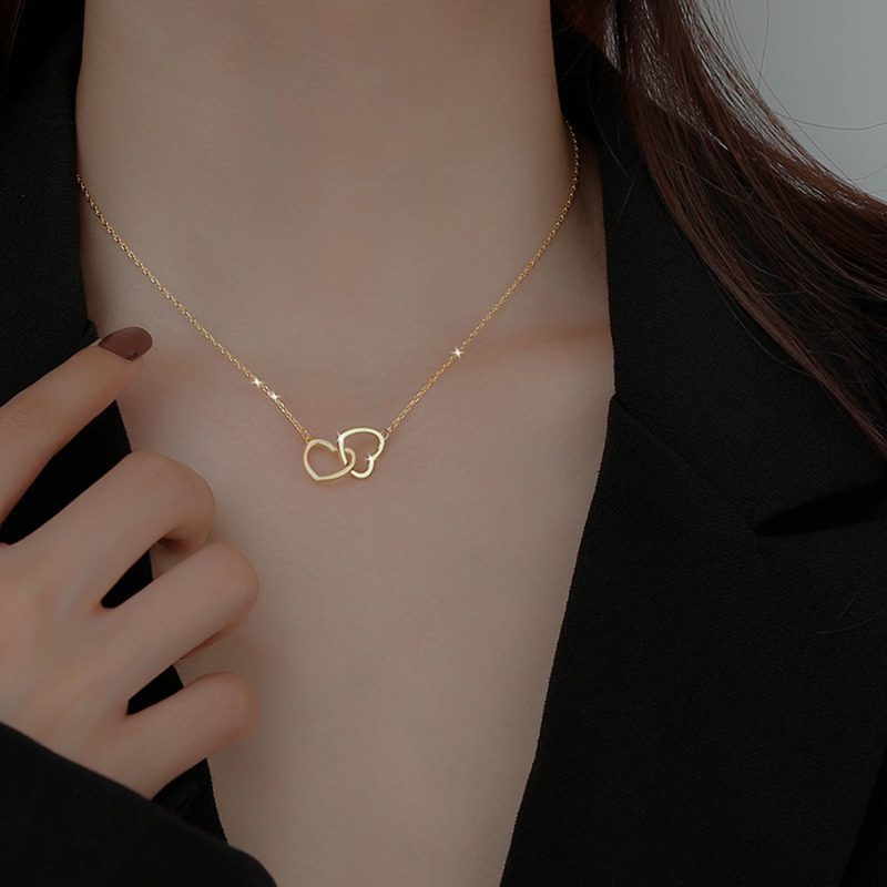 Simple Style Heart 304 Stainless Steel 18K Gold Plated Necklace - Image 2